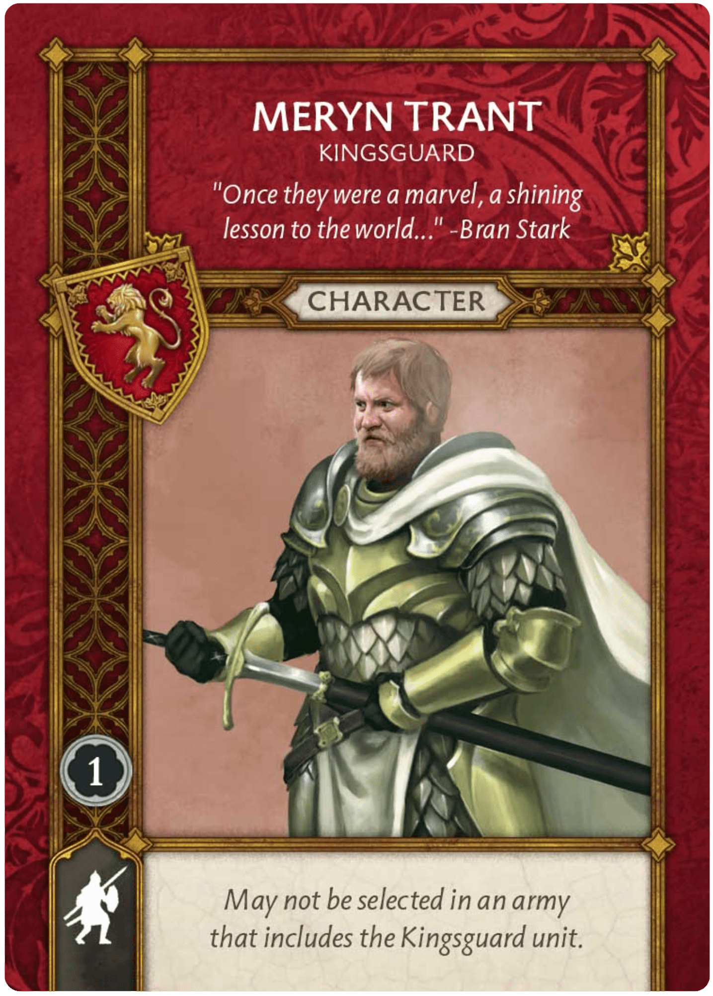 (Meryn Trant Kingsguard) ASOIAF.FR